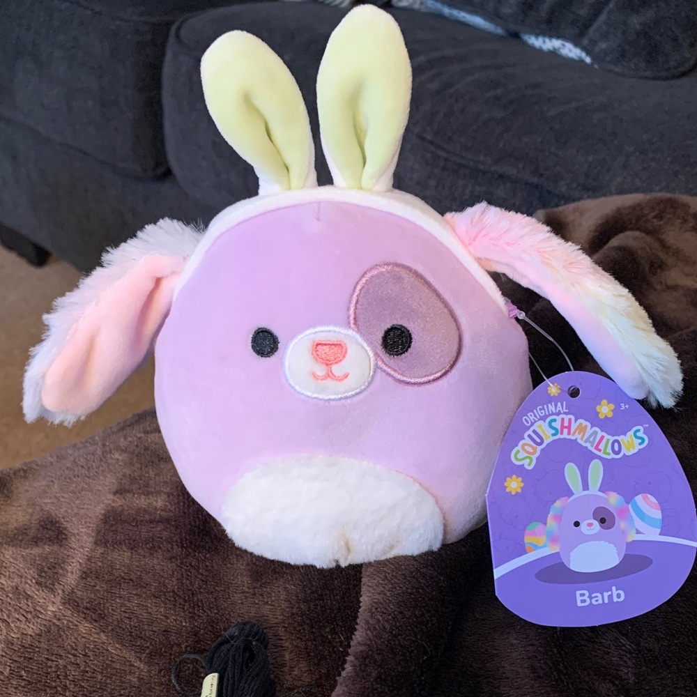 NWT Squishmallows Lavender and Cream Bunny Plush
